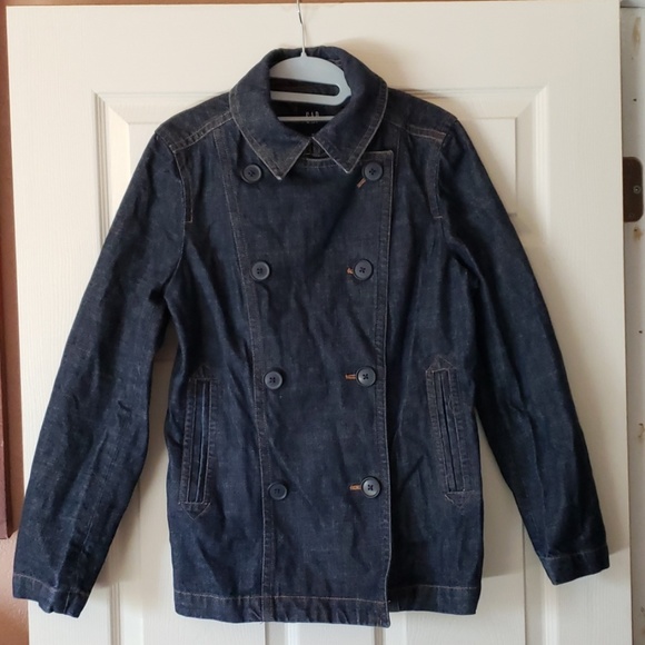 GAP women denim blue jean jacket Medium - Picture 7 of 8